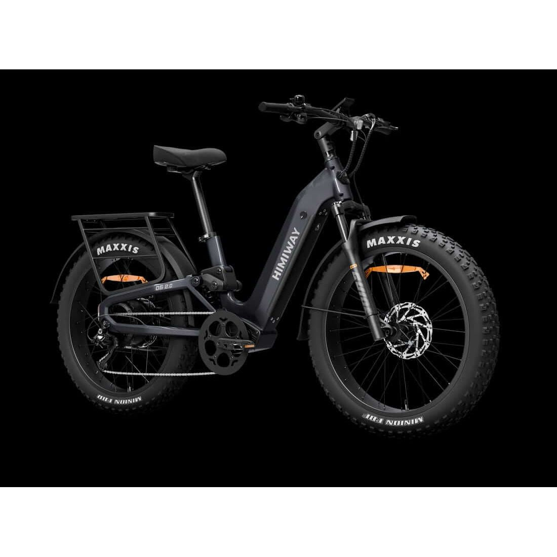 Himiway D5 2.0 All-Terrain Electric Fat Bike showcasing its step-through frame and fat tires.