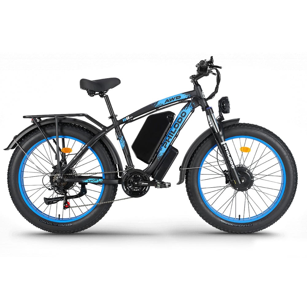 Upgraded H8 60V Dual Motor Fat Tire Electric Bike 5000 Watts